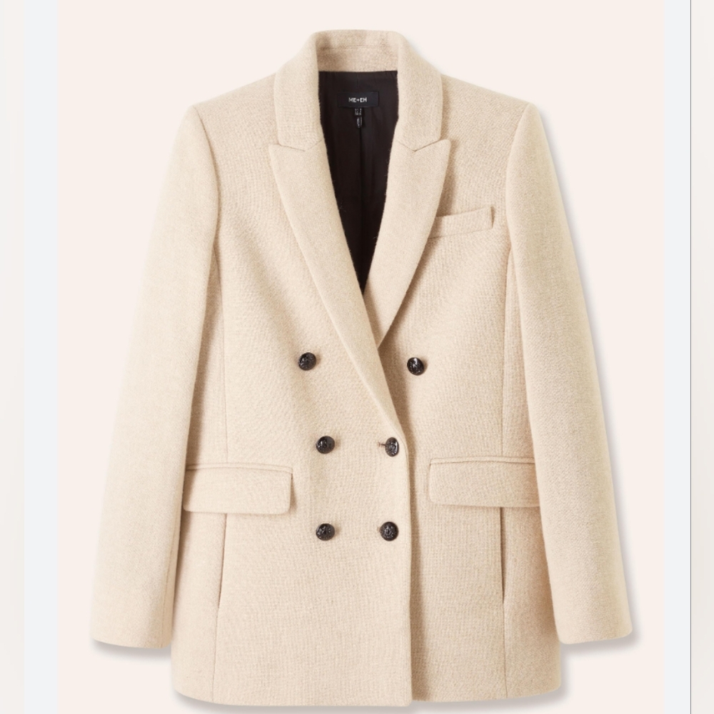 FOUND! Me+Em Cream colored wool blend jacket